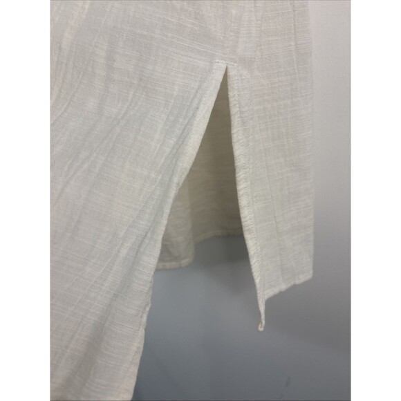 J Crew Tunic XXS Embroidered Top Beach Cover Up With Tassels Beaded - Picture 7 of 9